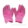 Guantes de jardinería para niños con recubrimiento de goma de goma al aire libre de Hespax